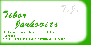 tibor jankovits business card